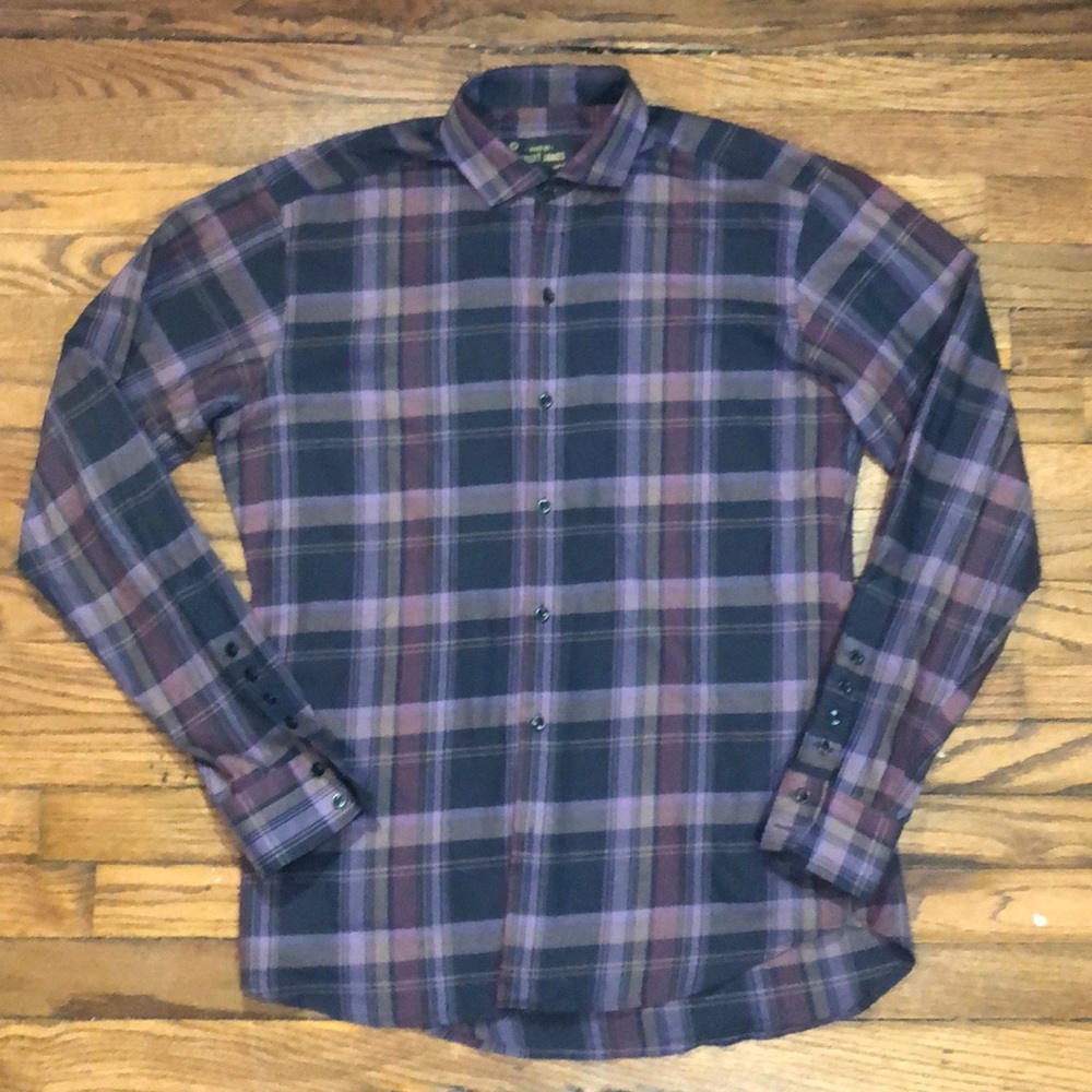 By Robert James Alexander Madras Airy Twill shirt